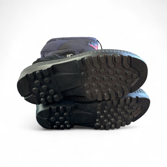 Arctic Cat Tall Winter Snowmobile Winter Boots Size 7 Navy Red Lace Up No Packs - Picture 6 of 6